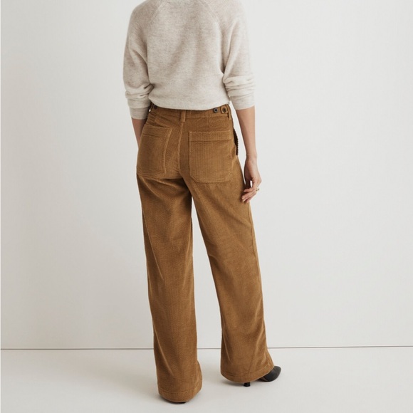 Madewell Griff Superwide-Leg Fatigue Cargo Pants in Garment-Dyed Corduroy - Picture 4 of 12